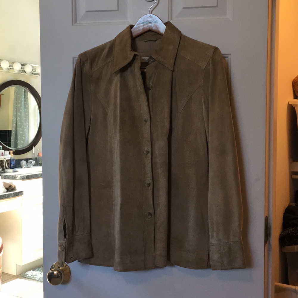 Camel suede jacket